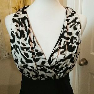 Forever 21, L, body con with leopard print.